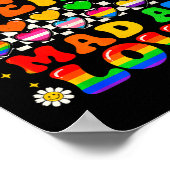 Stell dir vor, du bist wütend auf Love Pride Regen Poster (Ecke)