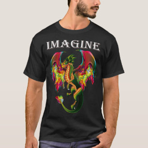 Stell dir vor, ein Drache mit magischen Flügeln Fe T-Shirt