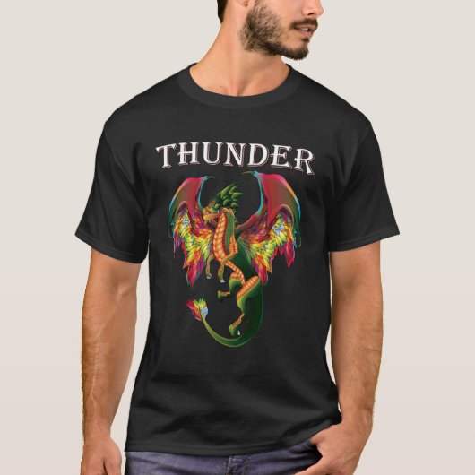 Stell dir You Are A Thunder Dragon Breathing Fire  T-Shirt (Vorderseite)