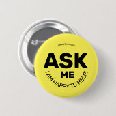 Stell mir eine Frage Button (Vorne & Hinten)