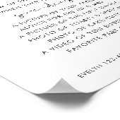 STELLA Action, Hochzeit I Spy Game Sign Poster (Ecke)