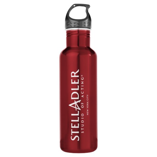 Stella Adler Wasserflasche, Edelstahl, 24 oz Edelstahlflasche (Vorderseite)