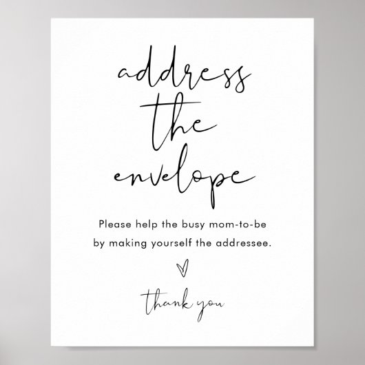 STELLA-Adresse des Babyschuhzeichens Poster (Vorne)