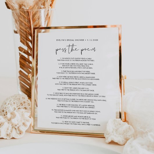 STELLA-Adresse des Babyschuhzeichens Poster