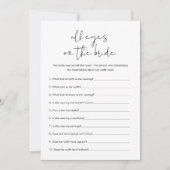 STELLA Alle Augen auf dem Bride Brautparty Spiel Einladung (Vorderseite)