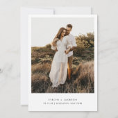 STELLA Arch Foto Save the Date Marine Einladung (Rückseite)