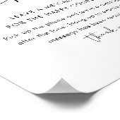 STELLA Audio Guest Book Wedding Sign Poster (Ecke)