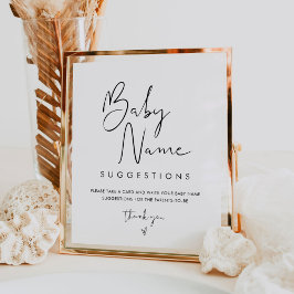 STELLA Baby Name Ideas Game Sign Poster