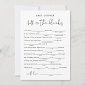 STELLA Baby Shower Libs, füllen Sie das Leere Spie Einladung (Vorderseite)