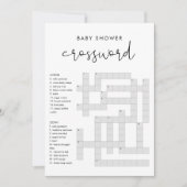 STELLA Baby Showword Crossword Game Card Einladung (Vorderseite)