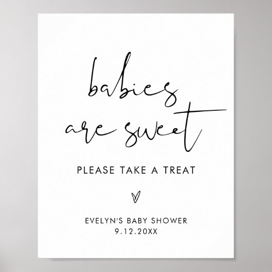 STELLA Babys sind ein süßes Baby Duschzeichen Poster (Vorne)