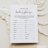 STELLA beendet das Phrase-Bridal-Spiel der Braut Einladung