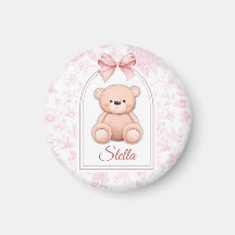 Stella | Benutzerdefiniertes rosa Teddy-Bär-Kinder