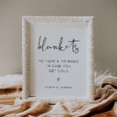 STELLA Blankets Outdoor Hochzeitszeichen Poster