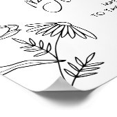 STELLA Bloom Bar, Blume Bar, DIY Bouquet Sign Poster (Ecke)