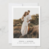 STELLA Boho Sage Foto Save the Date Einladung (Rückseite)