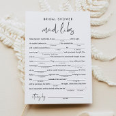 STELLA Brautparty Libs, Fülle das Blanks-Spiel ein Einladung