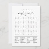 STELLA Brautparty Word Search Game Card Einladung (Vorderseite)