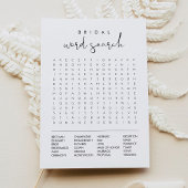 STELLA Brautparty Word Search Game Card Einladung