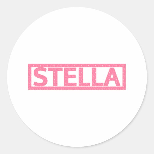 Stella Briefmarke Runder Aufkleber (Vorderseite)