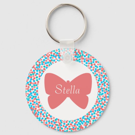 Stella Butterfly Dots Schlüsselanhänger (Vorderseite)