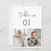 STELLA Childhood Fotos Tischnummer Card 12x18 (Rückseite)