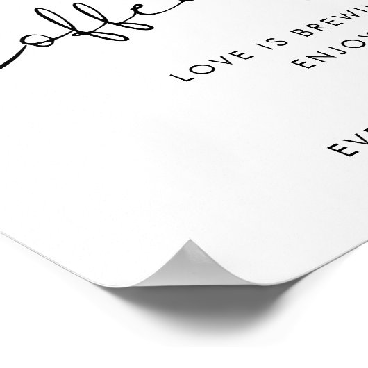 STELLA Coffee Bar Sign Poster (Ecke)