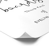 STELLA Cornhole Boards Gast Book Sign Poster (Ecke)