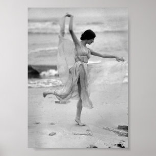 Stella, Dancer, Strand, Vintag Poster