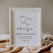 STELLA Dekorieren ein Babyoutfit-Koffer-Zeichen Poster