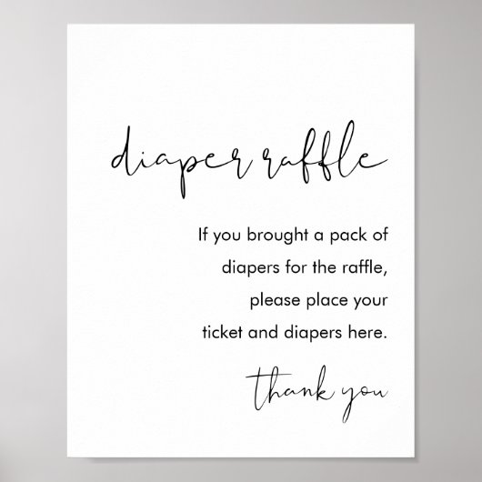 STELLA Diaper Raffle Baby Duschgel Spielzeichen Poster (Vorne)