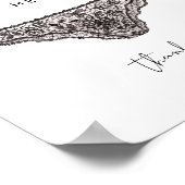 STELLA Drop Your Panties Bachelorette Game Sign Poster (Ecke)