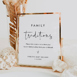 STELLA Familientraditionen Kinderduschzeichen Poster