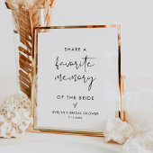 STELLA Favorite Memory Brautparty-Zeichen Poster