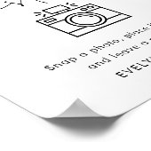 STELLA Foto Guest Book Wedding Sign Poster (Ecke)