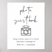 STELLA Foto Guest Book Wedding Sign Poster (Vorne)