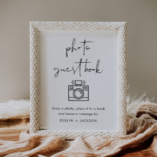 STELLA Foto Guest Book Wedding Sign Poster