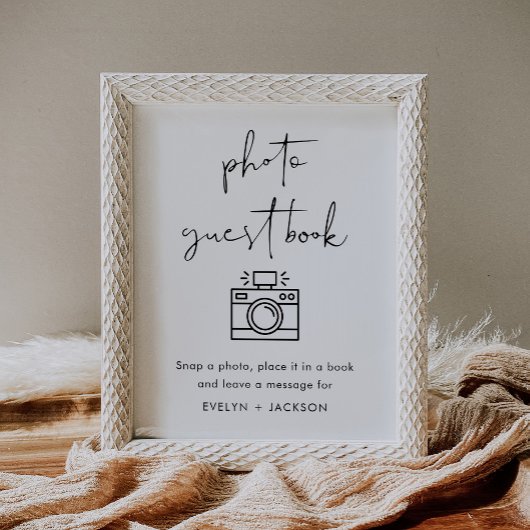 STELLA Foto Guest Book Wedding Sign Poster
