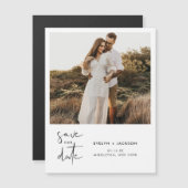 STELLA Foto Magnet Hochzeit speichern das Datum (Vorne/Hinten)