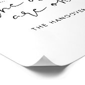 STELLA Funny Open Bar Sign, Drinks sind auf uns Poster (Ecke)