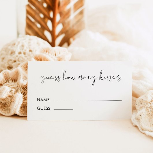 STELLA Guess Wie viele Kisses Game Ticket
