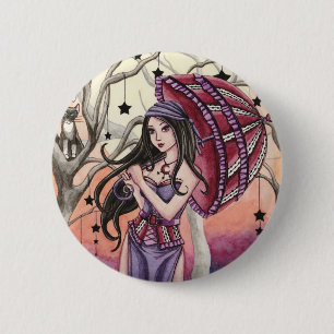 Stella - Hexe-Knopf Button
