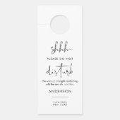 STELLA Hochzeit stört den Begrüßungsbrief nicht Türanhänger (Vorderseite)