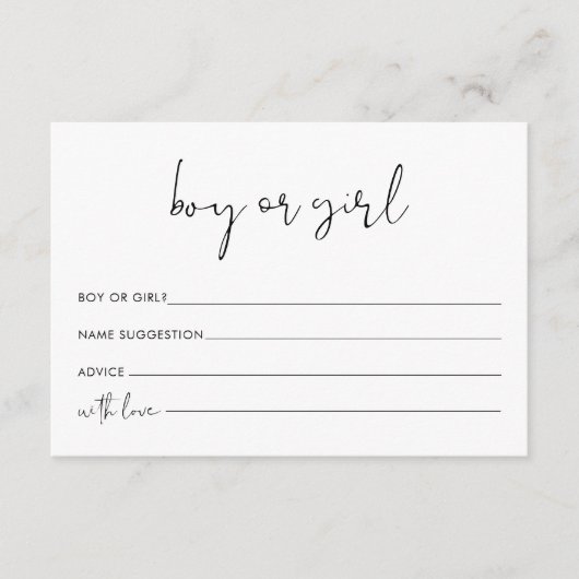 STELLA Junge oder Mädchen Gender Game Begleitkarte (Vorderseite)