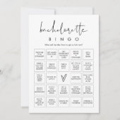 STELLA Junggeselinnen-Abschied Bingo Game Card Einladung (Vorderseite)