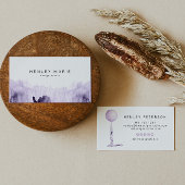 STELLA Lavender Lila Watercolor Party Ballon Visitenkarte