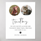 STELLA Leckerei Bag, Dog Biscuit Bar Wedding Sign Poster (Vorne)