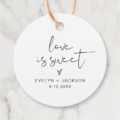 STELLA Liebe ist Sweet Favor Tag Geschenkanhänger (Rückseite)