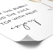 STELLA Mimosa Bar Sign Poster (Ecke)