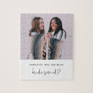 STELLA Minimal Foto Bridesmaid Vorschlag Puzzle